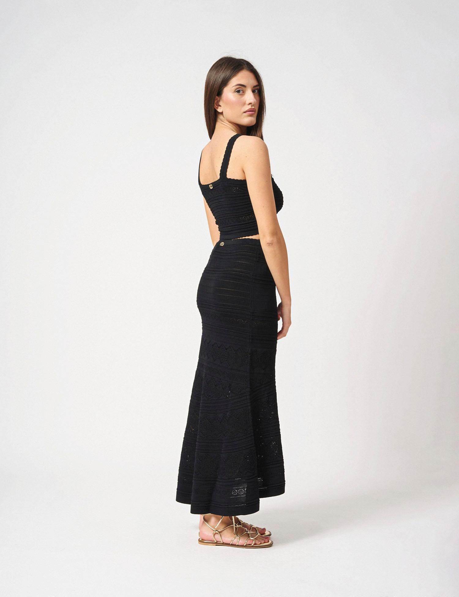 Crop top in maglia
