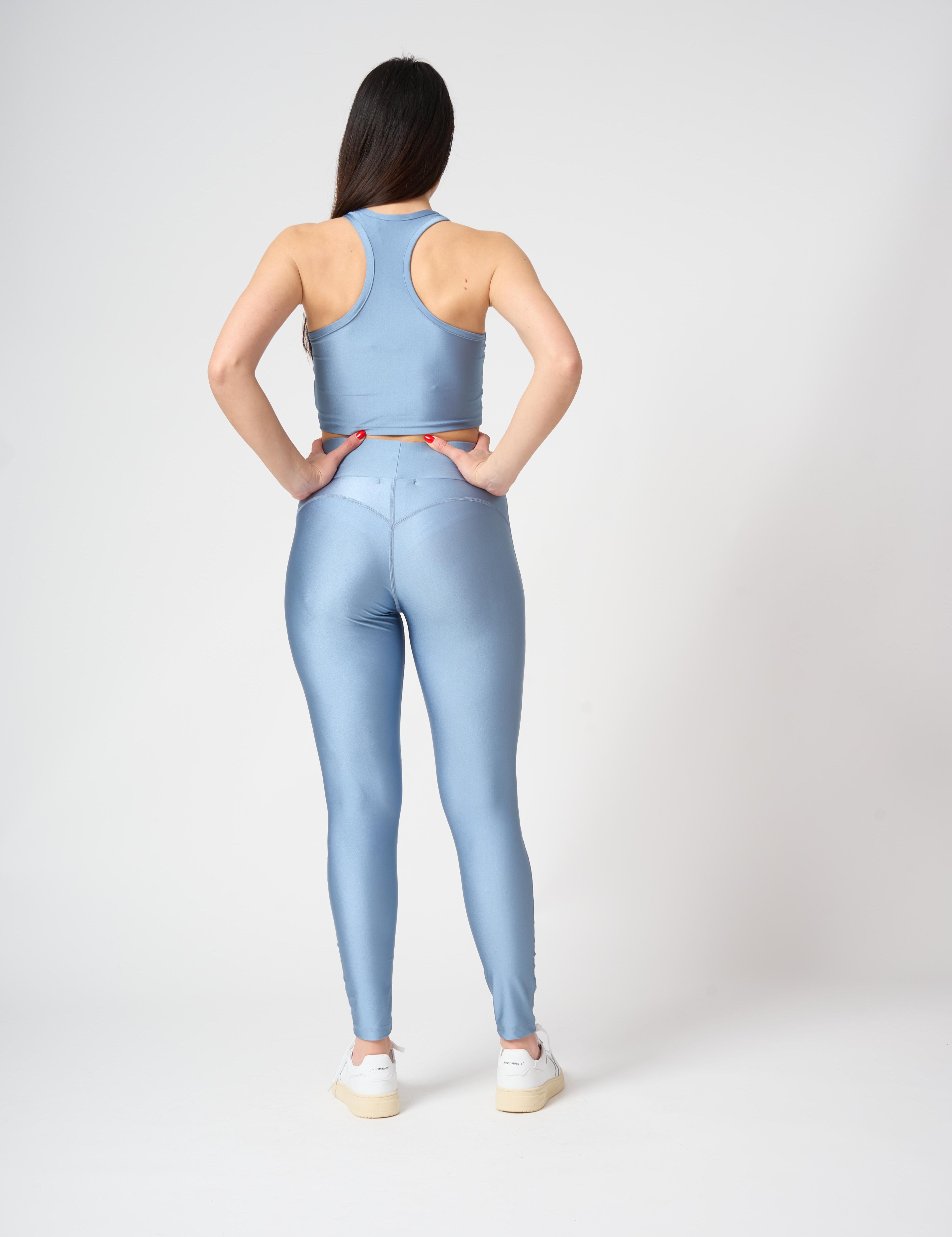 Leggings lucido vita alta