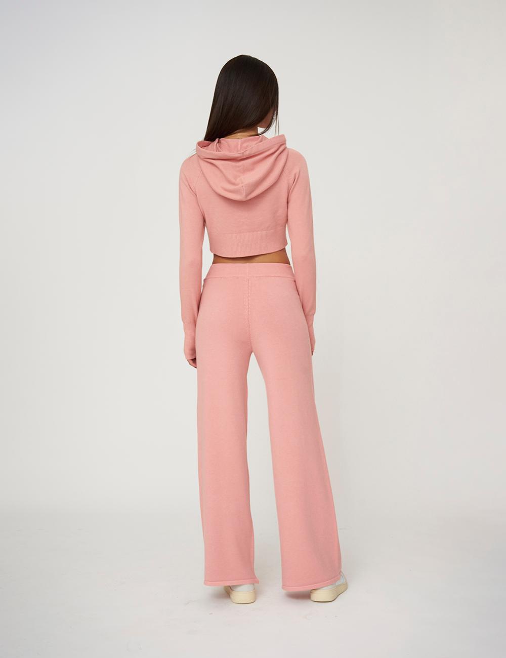 Pantalone a palazzo in maglia