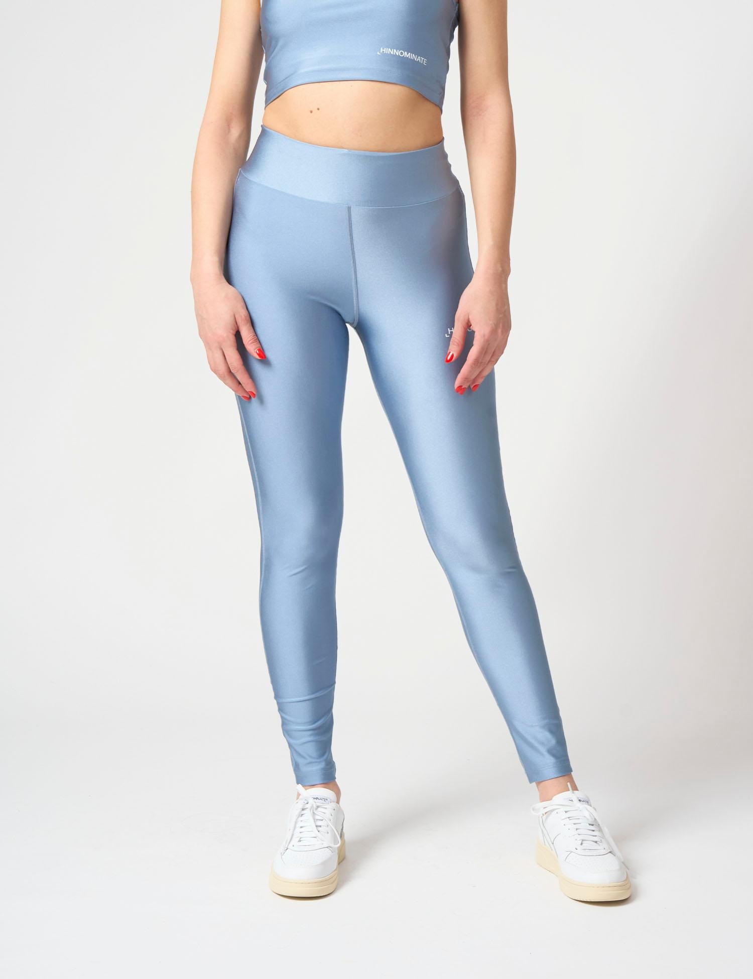 Leggings lucido vita alta
