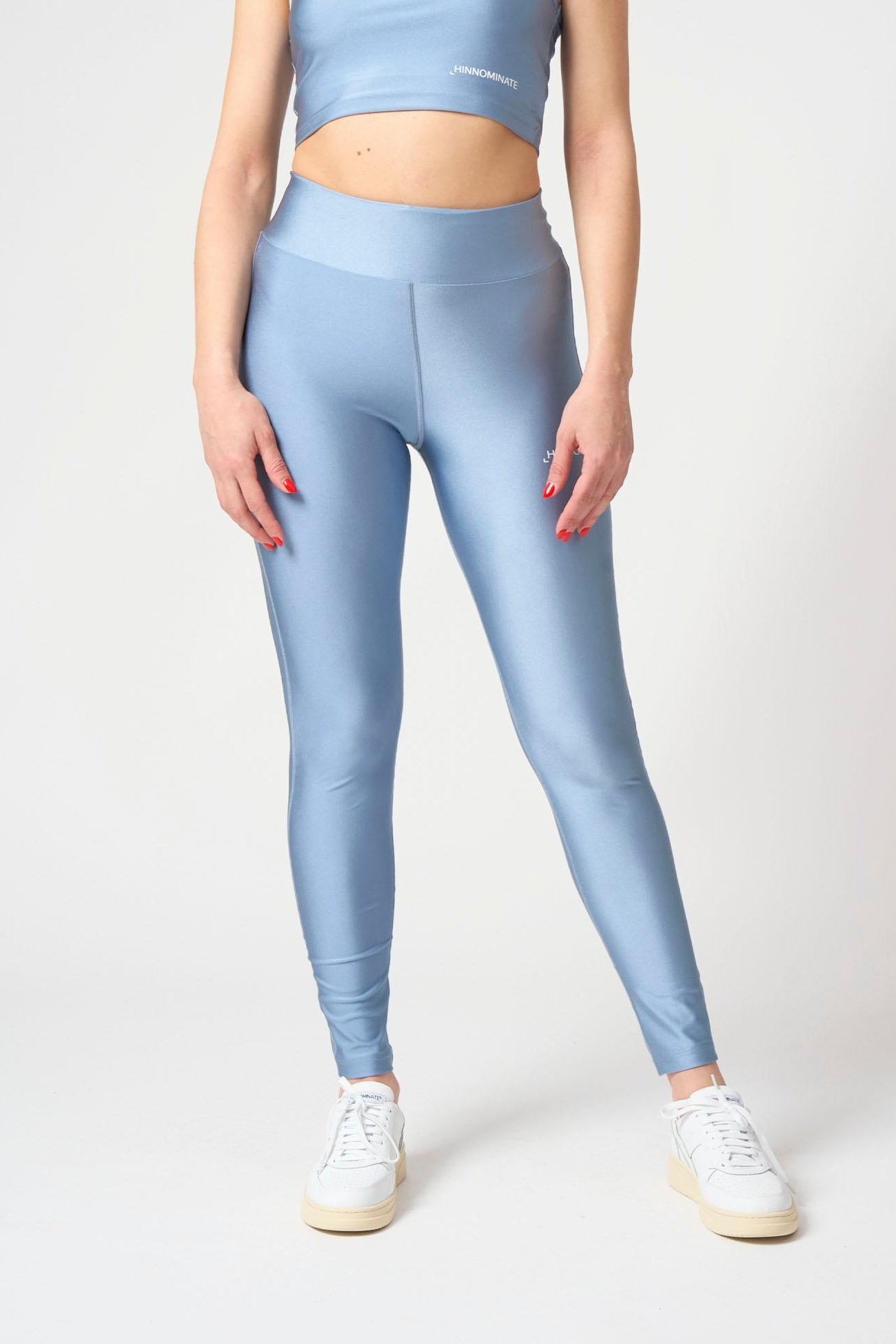 Leggings lucido vita alta