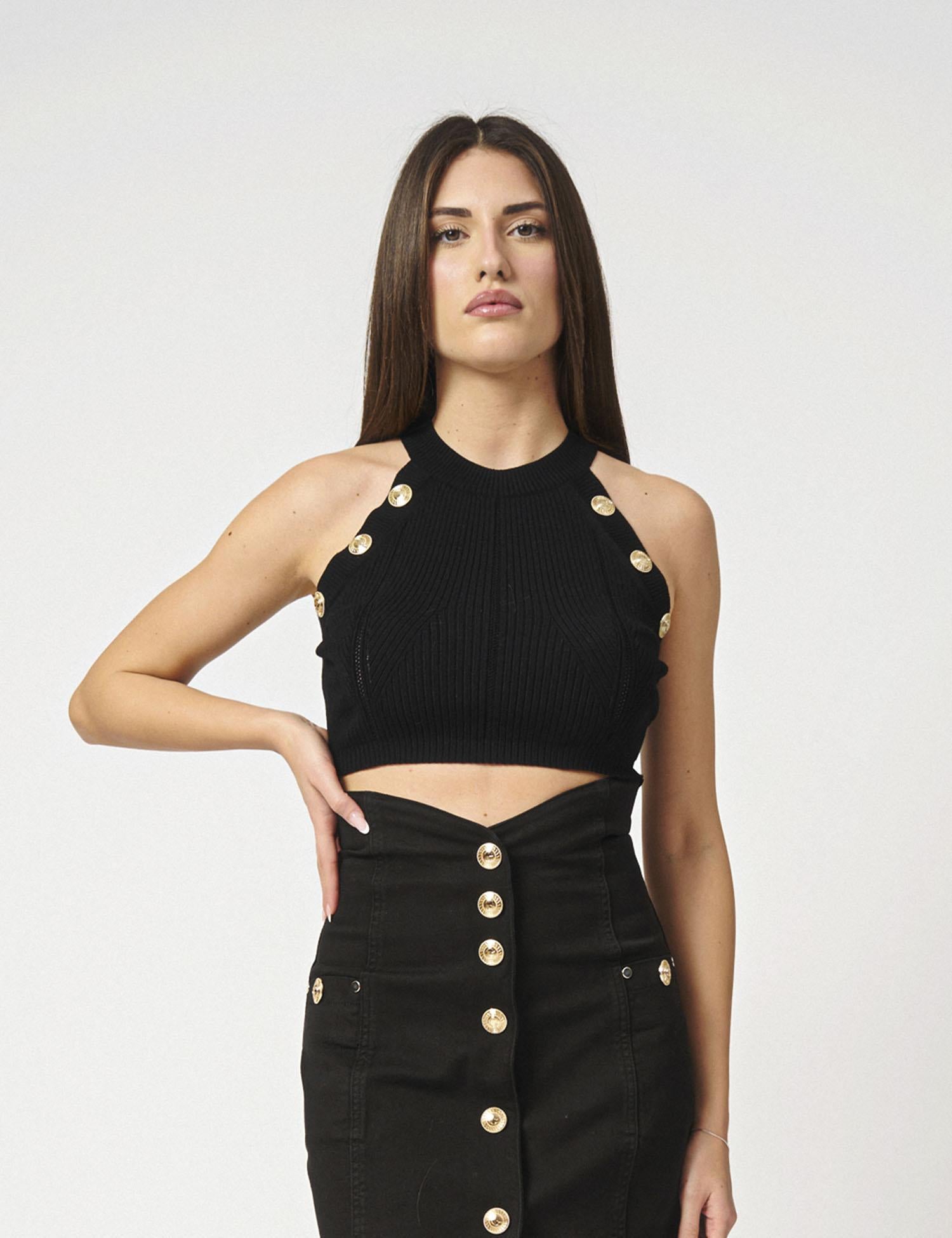 Top scollo halter