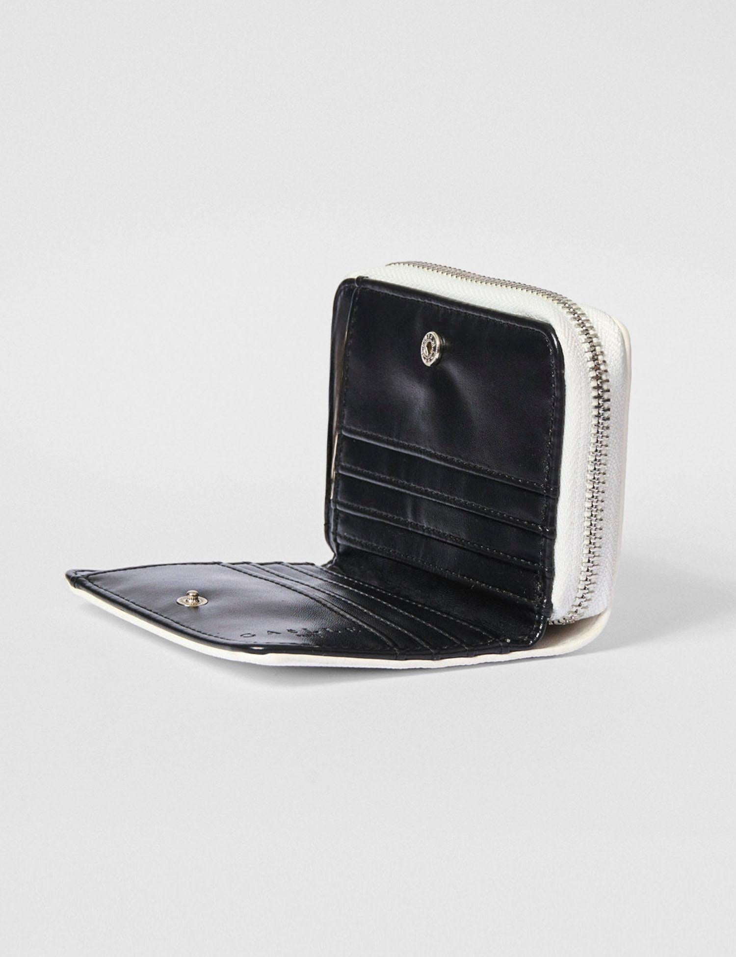 Mini portafoglio con zip