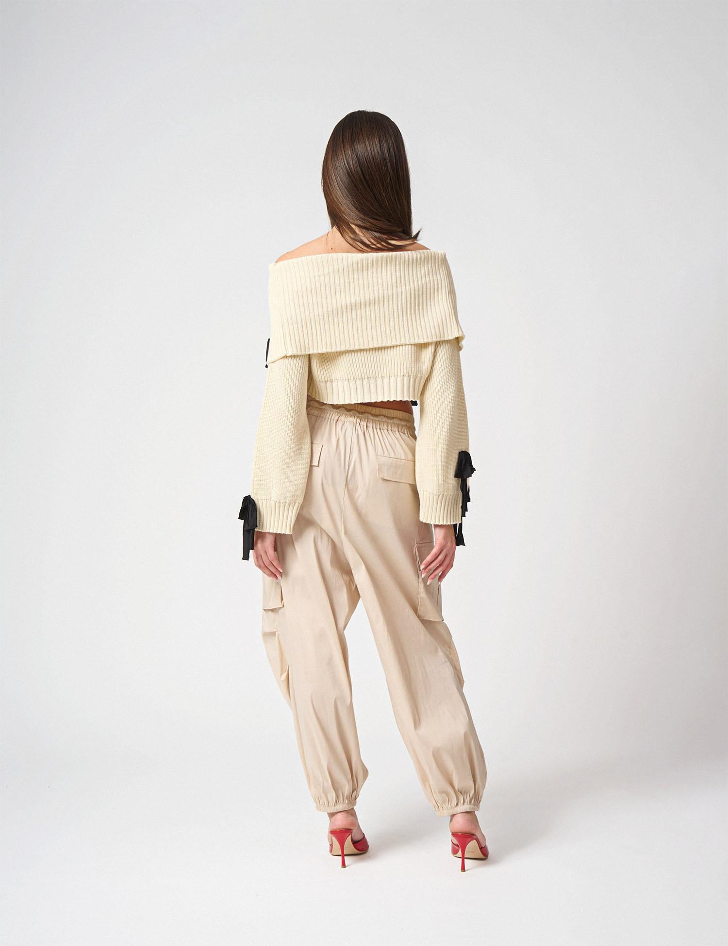 Cardigan con fiocchi