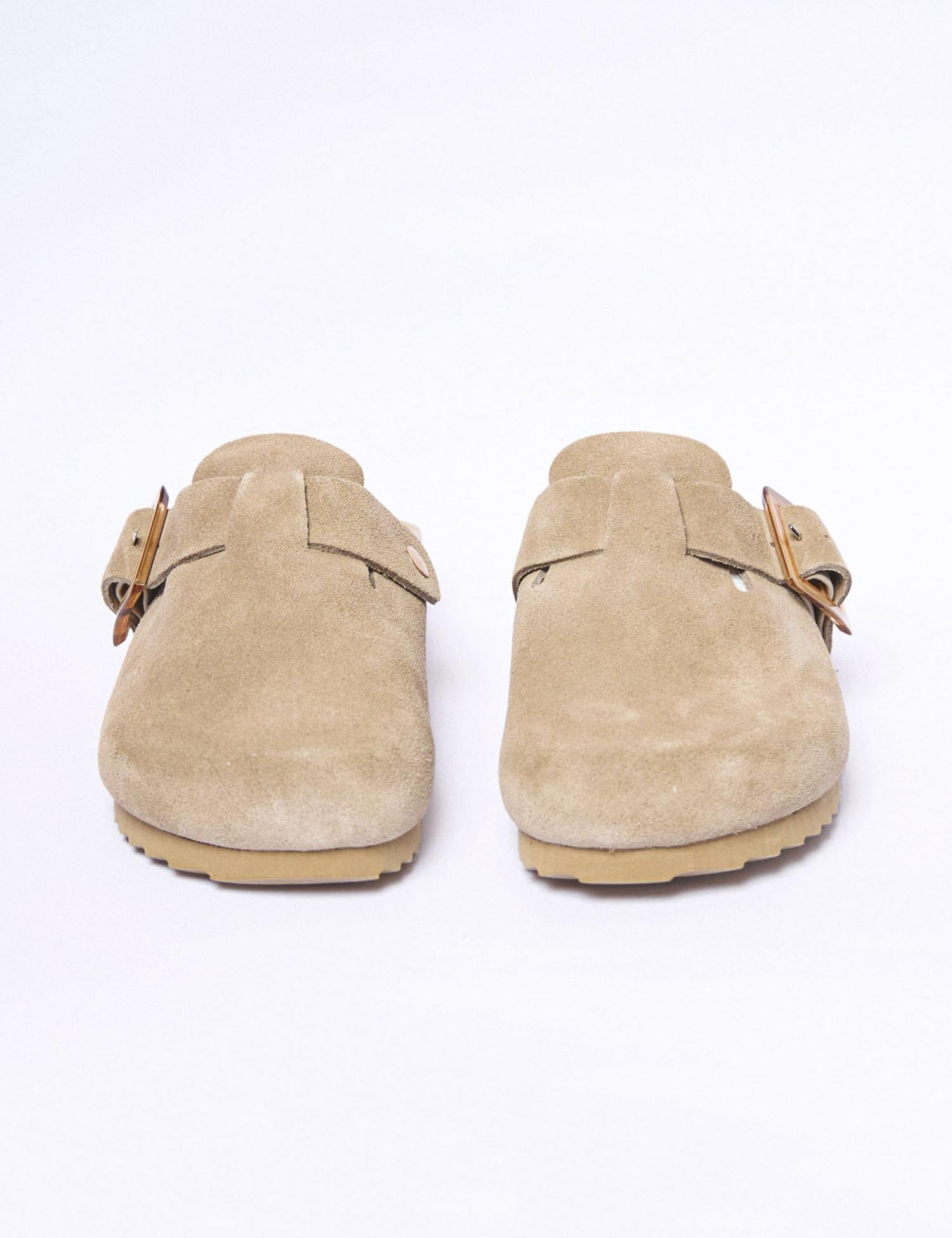 Sabot in suede