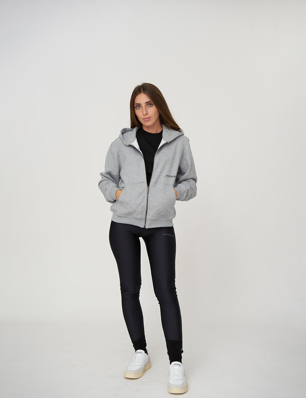 Felpa con cappuccio e zip