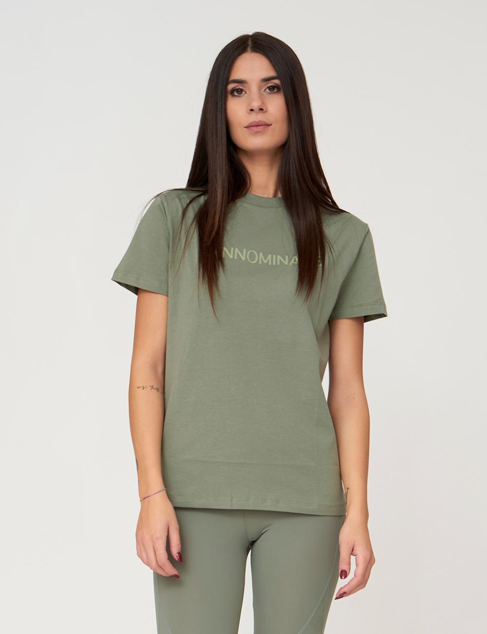 T-shirt con flock in tono