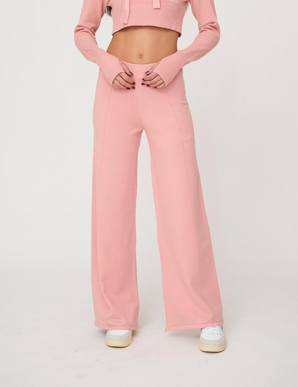 Pantalone a palazzo in maglia