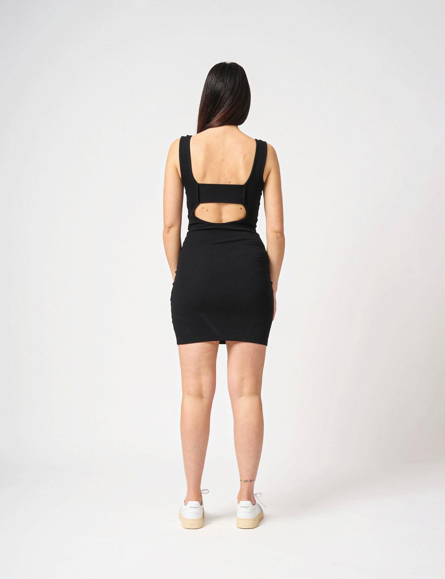 Abito canotta in costina