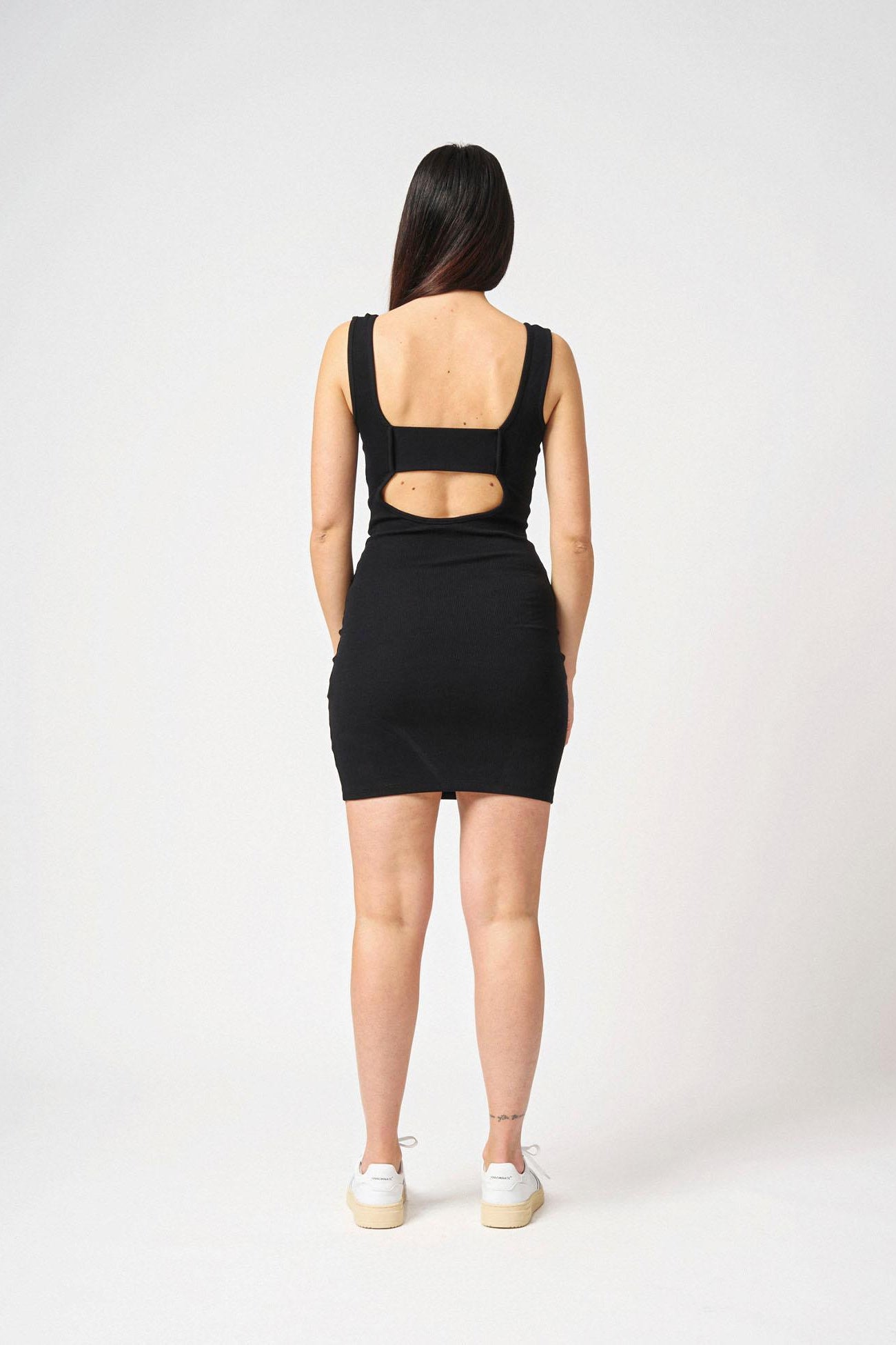 Abito canotta in costina