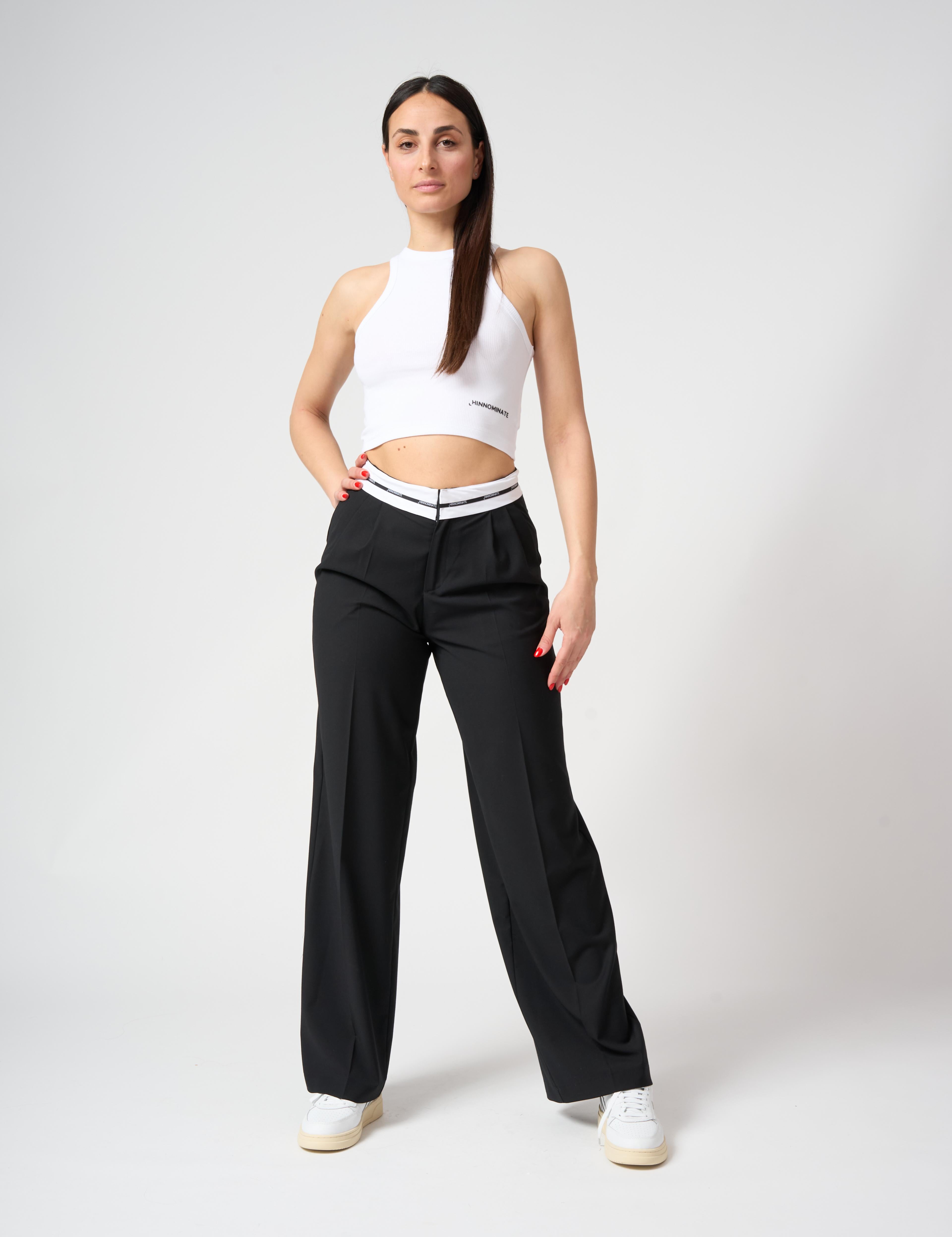 Crop top in costina