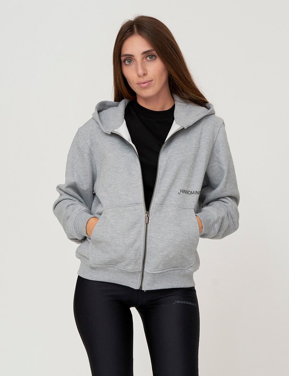 Felpa con cappuccio e zip