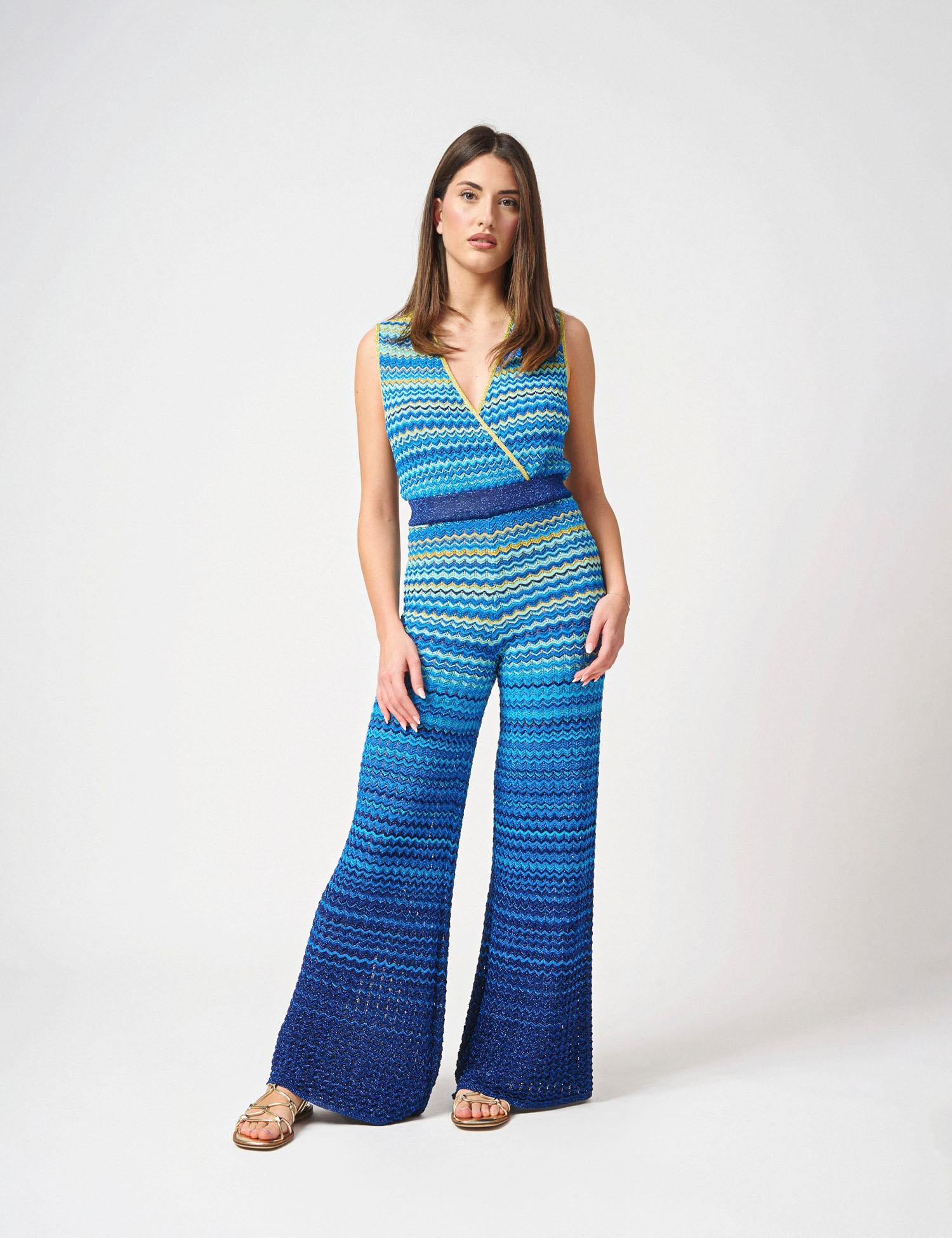 Tuta in maglia degradè