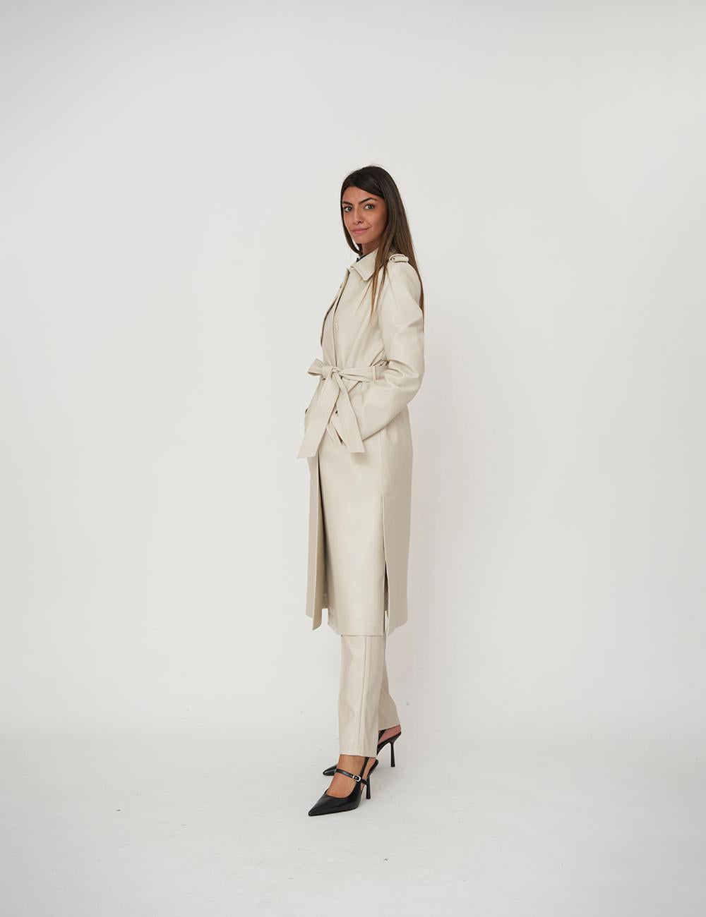 Trench lungo doppiopetto