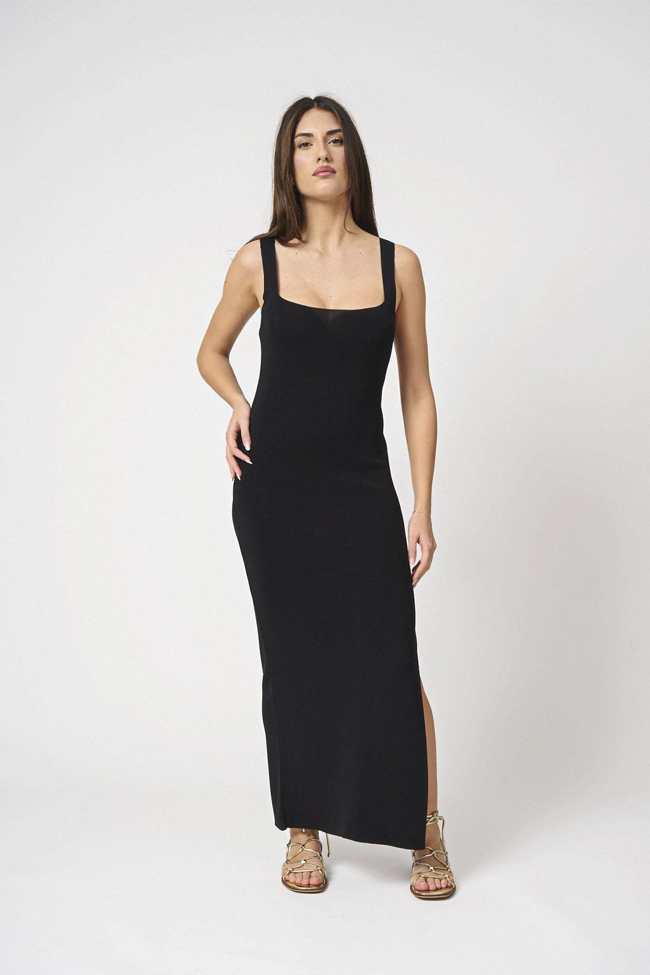 Abito lungo in maglia