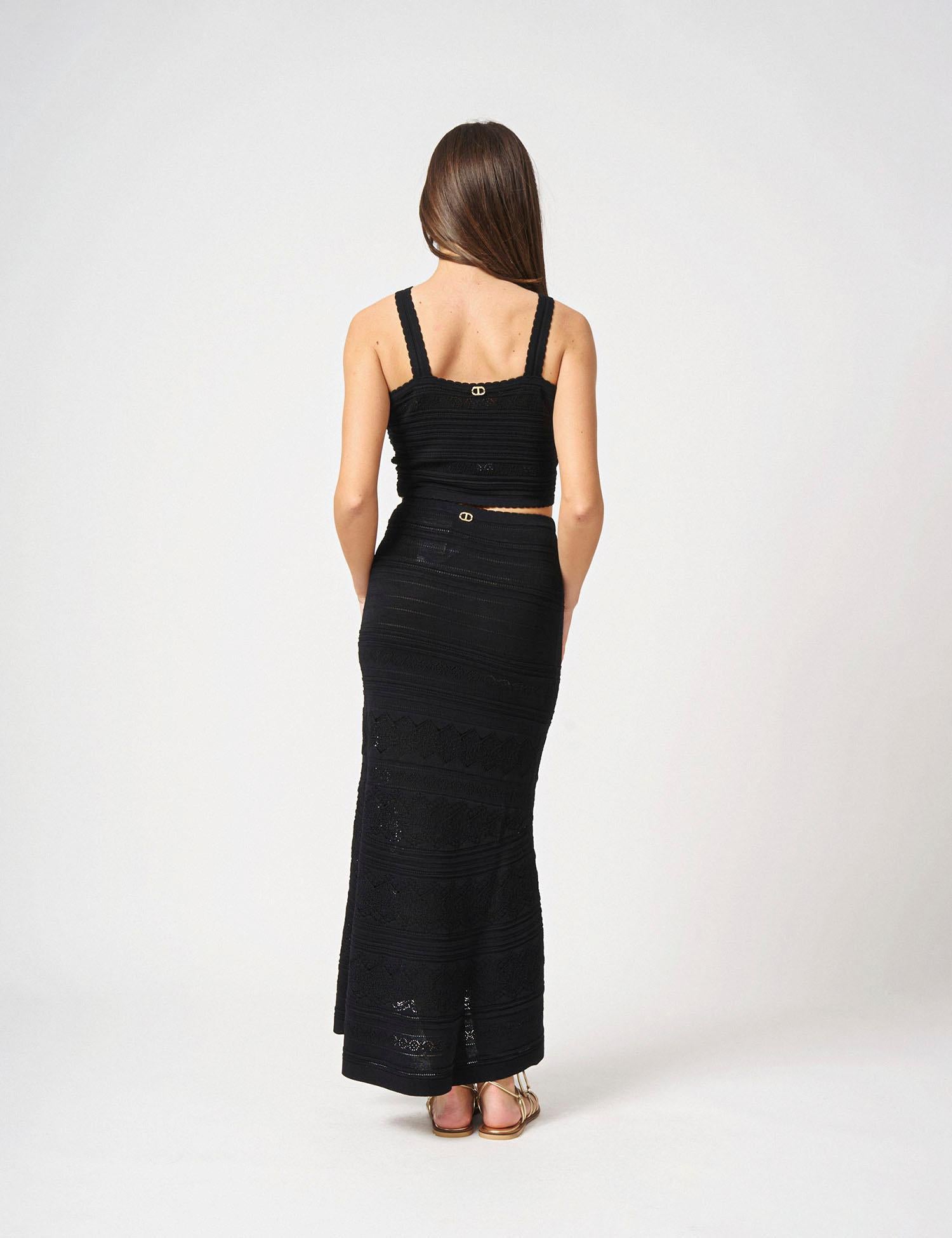 Crop top in maglia