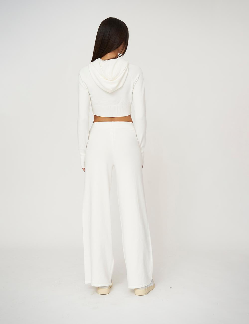 Pantalone a palazzo in maglia