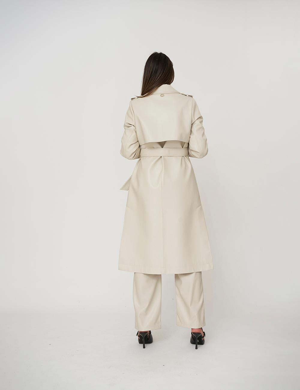 Trench lungo doppiopetto