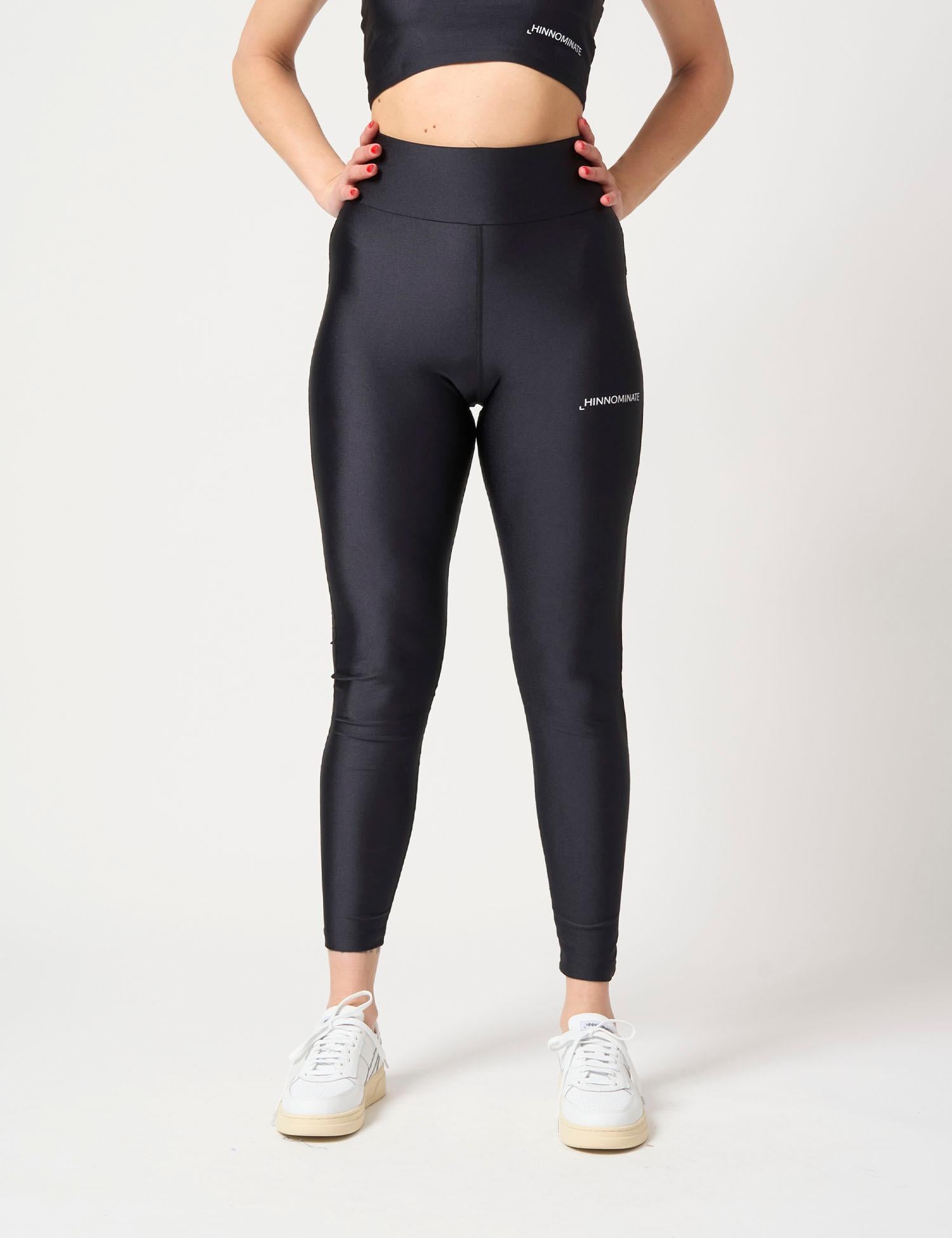Leggings lucido vita alta
