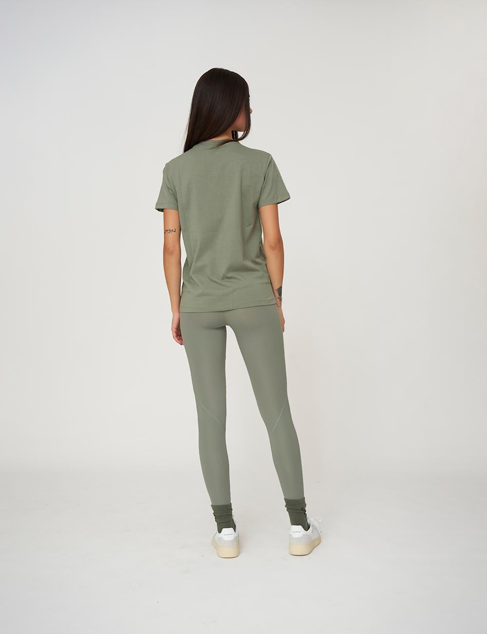 T-shirt con flock in tono