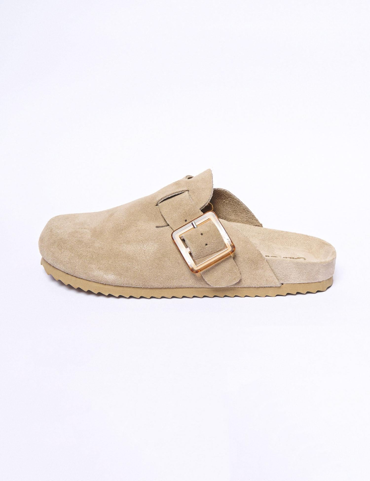 Sabot in suede