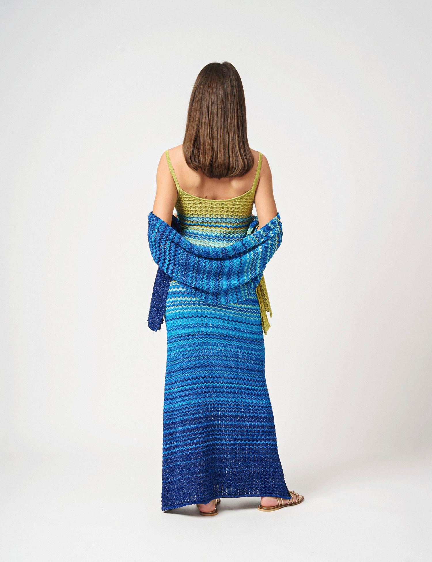 Foulard in maglia degradè