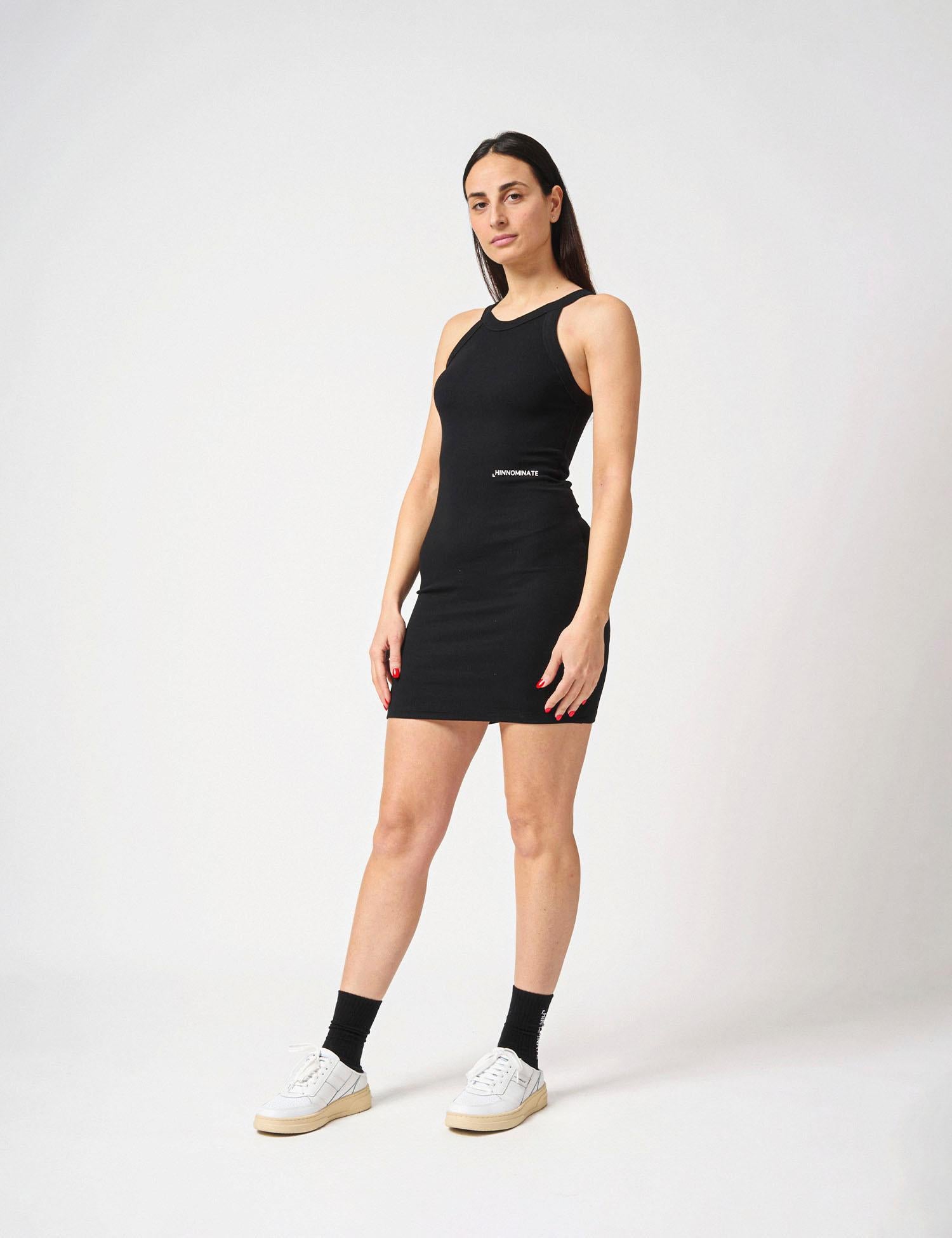 Abito corto scollo all'americana