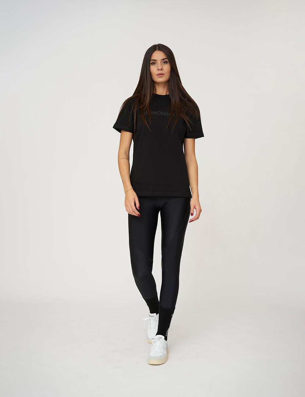 T-shirt con flock in tono