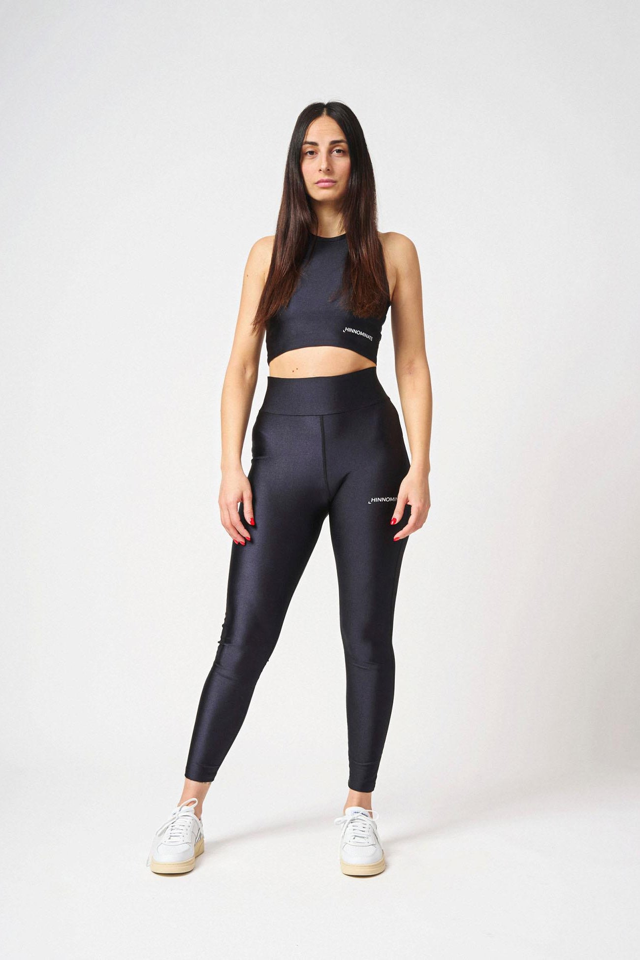 Leggings lucido vita alta