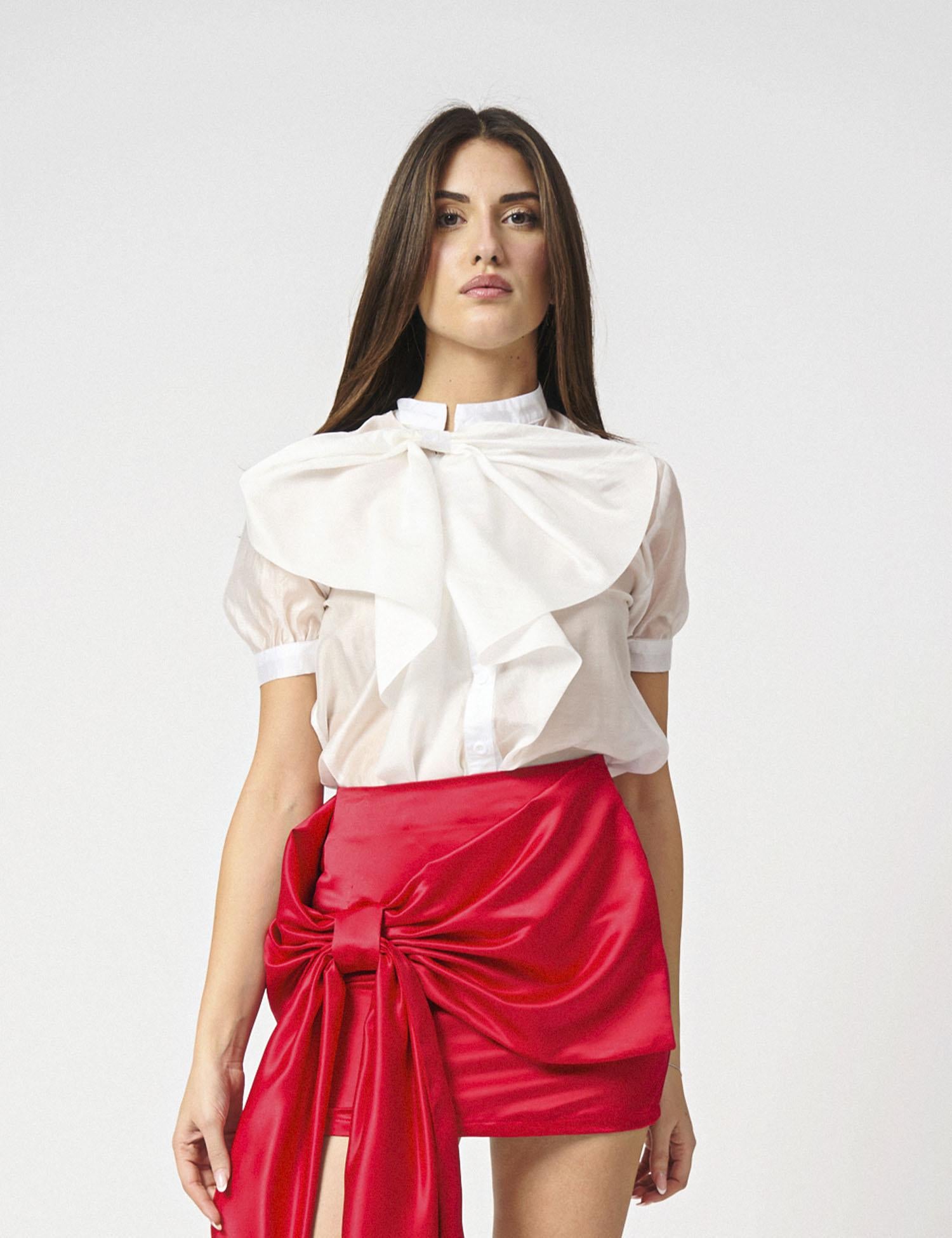 Camicia con fiocco