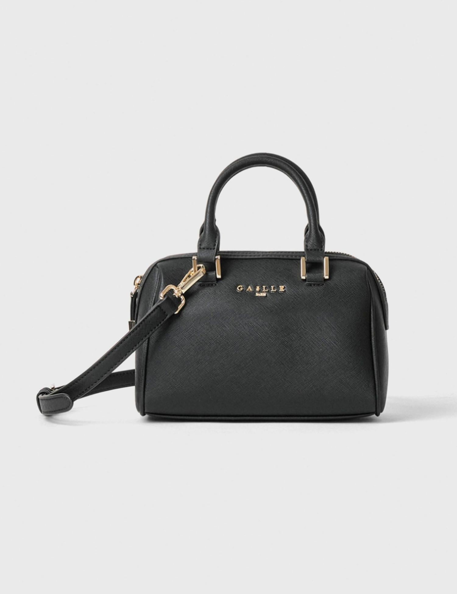 Mini duffle con tracolla jacquard