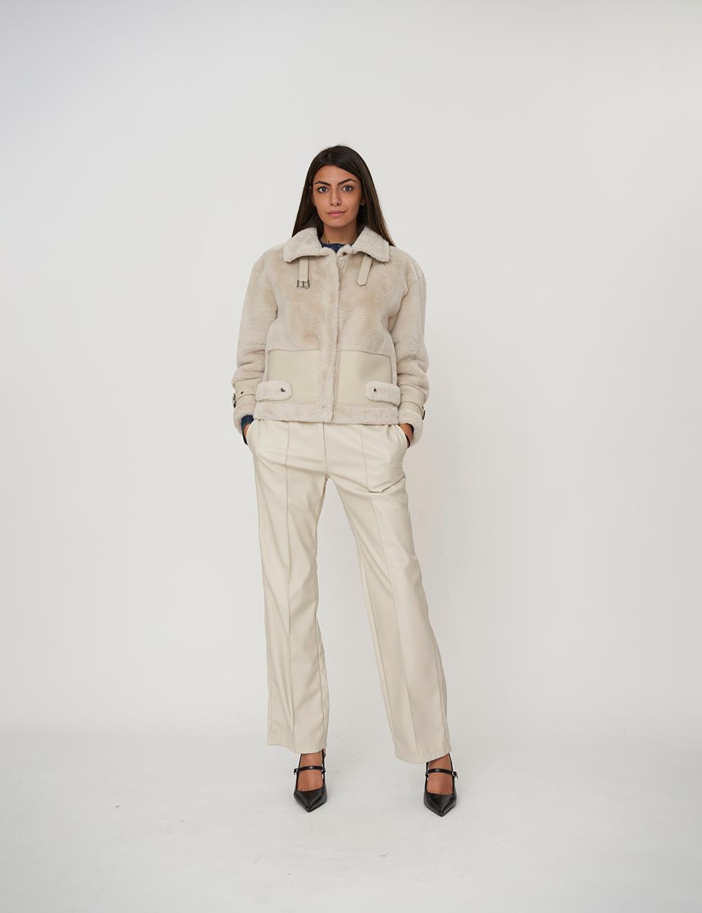 Giubbotto in ecopelliccia