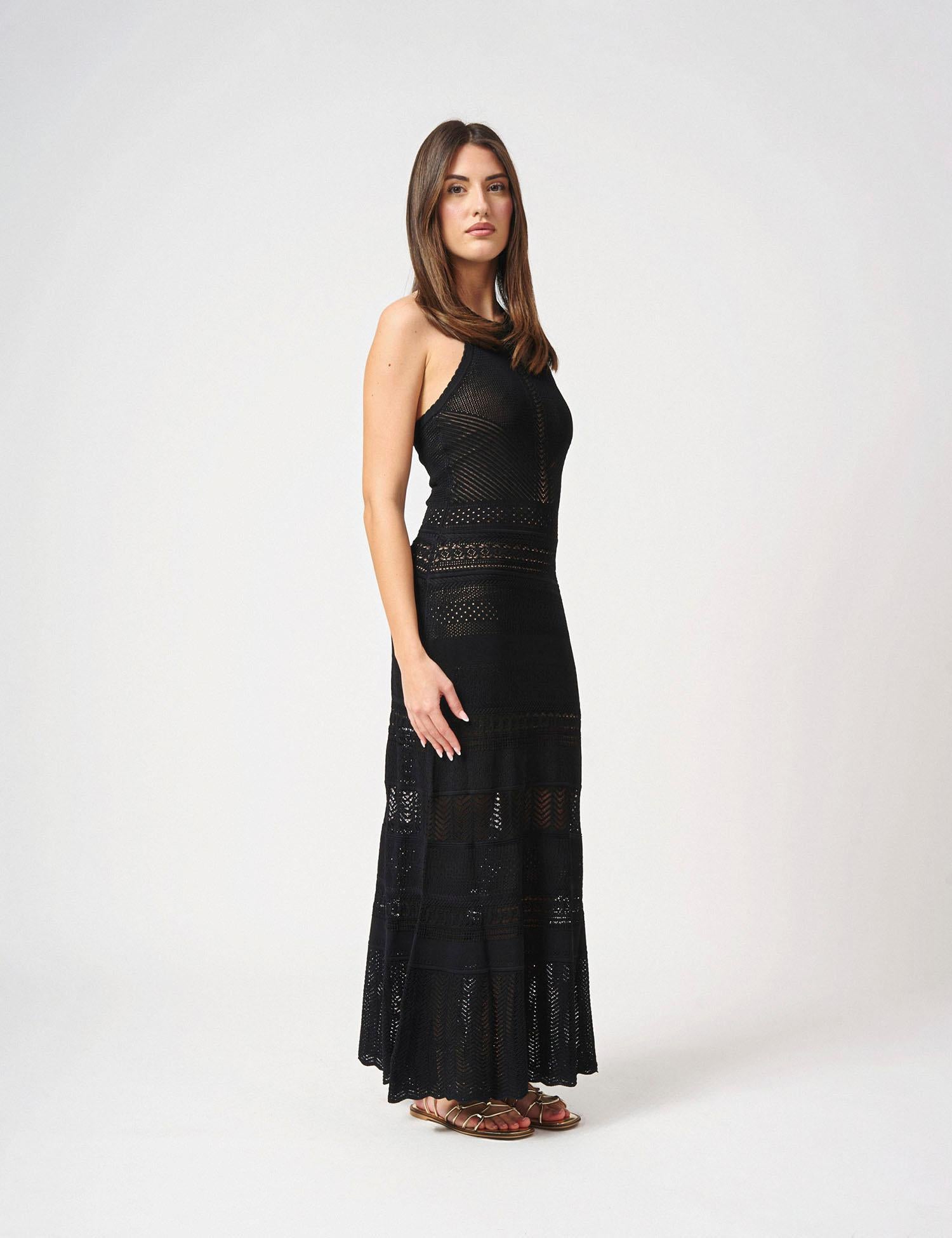 Abito lungo smanicato