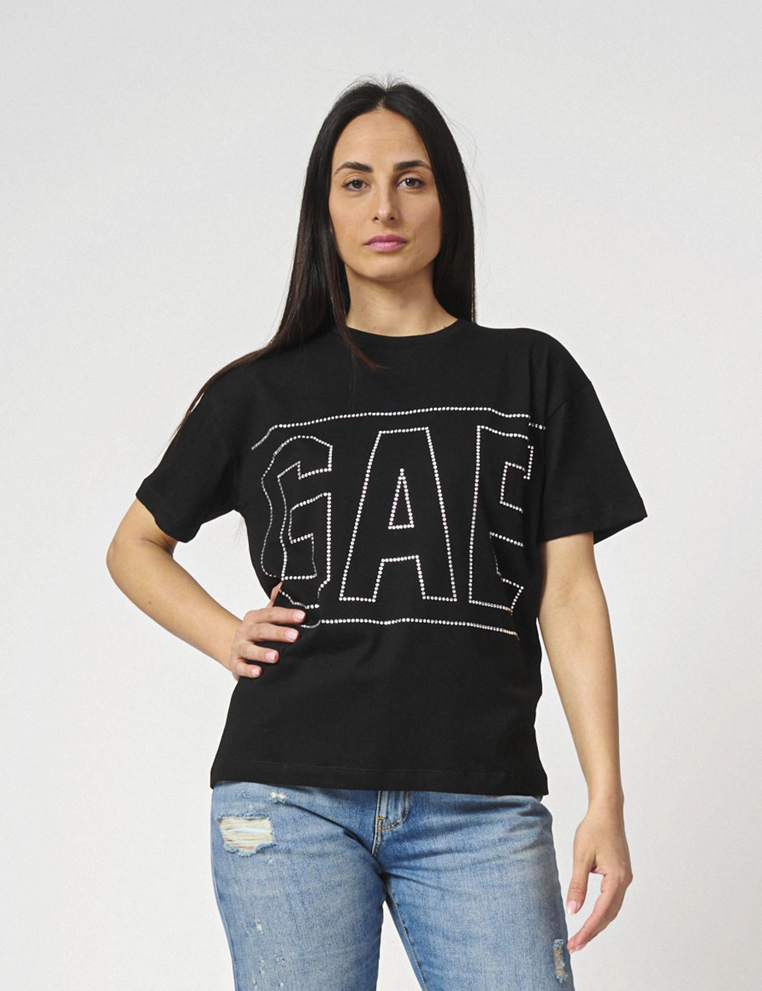 T-shirt con strass