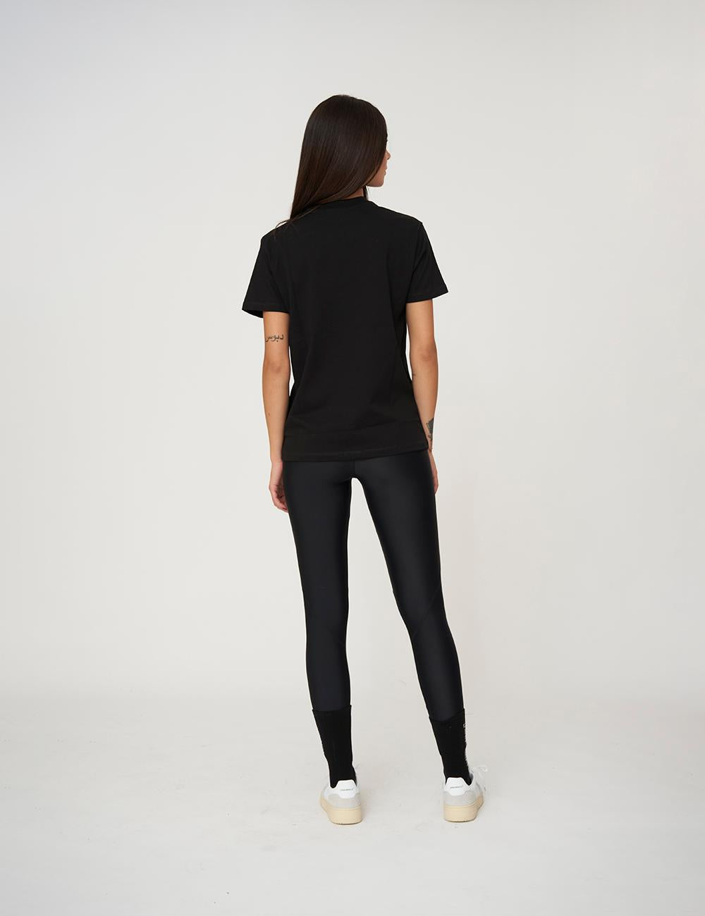 T-shirt con flock in tono