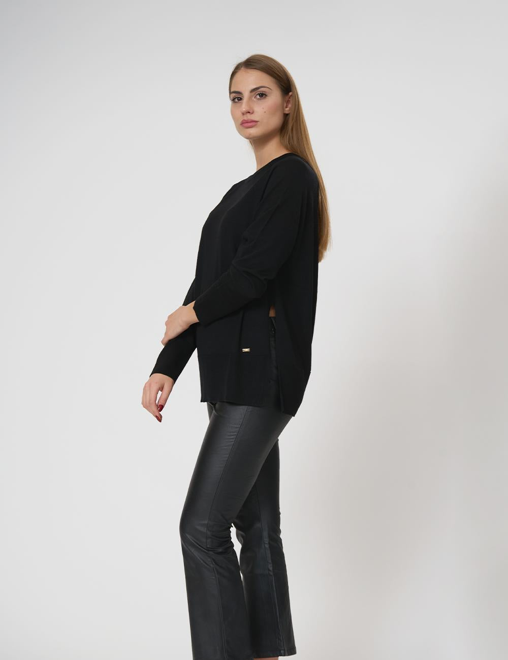 Jeans in ecopelle