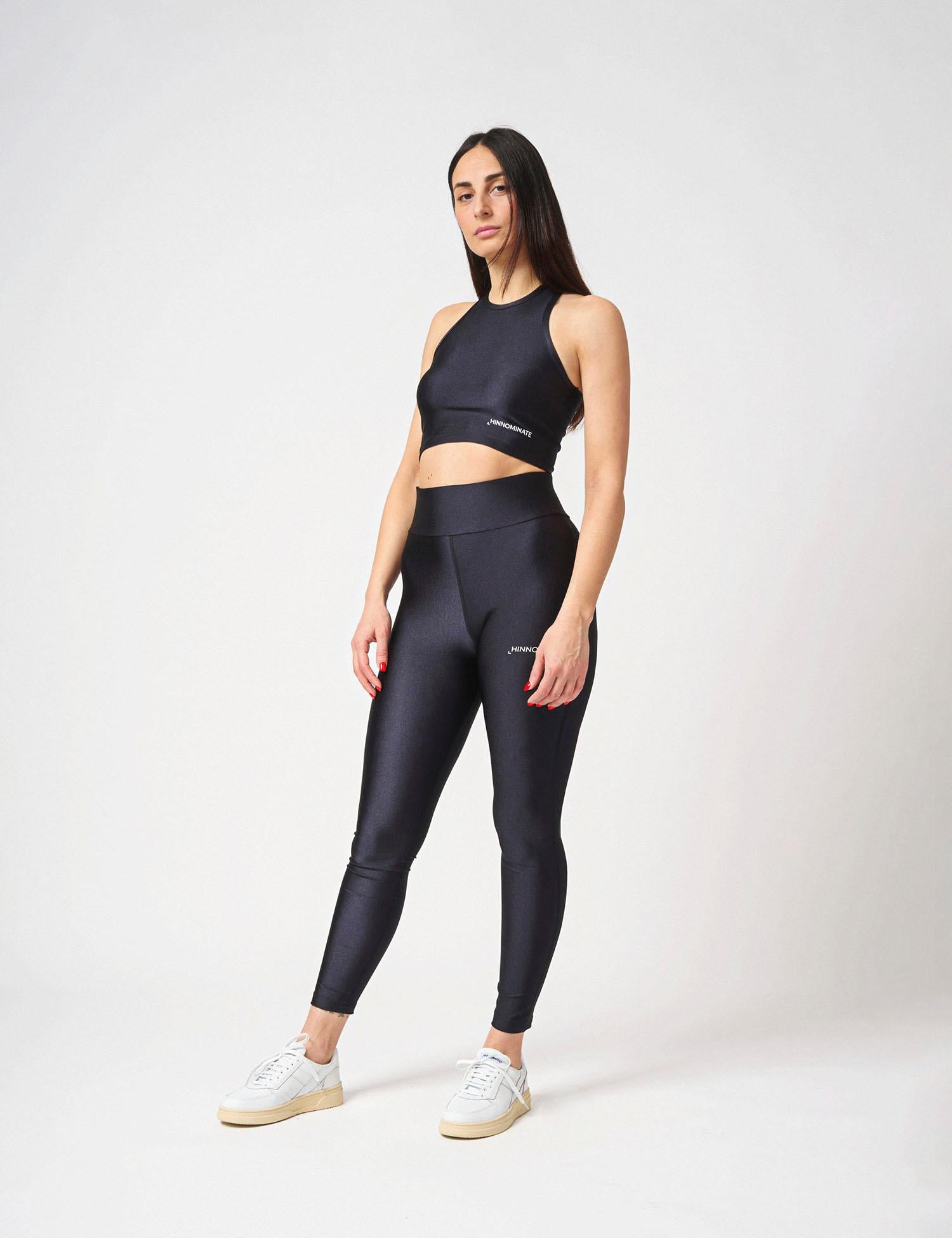 Leggings lucido vita alta