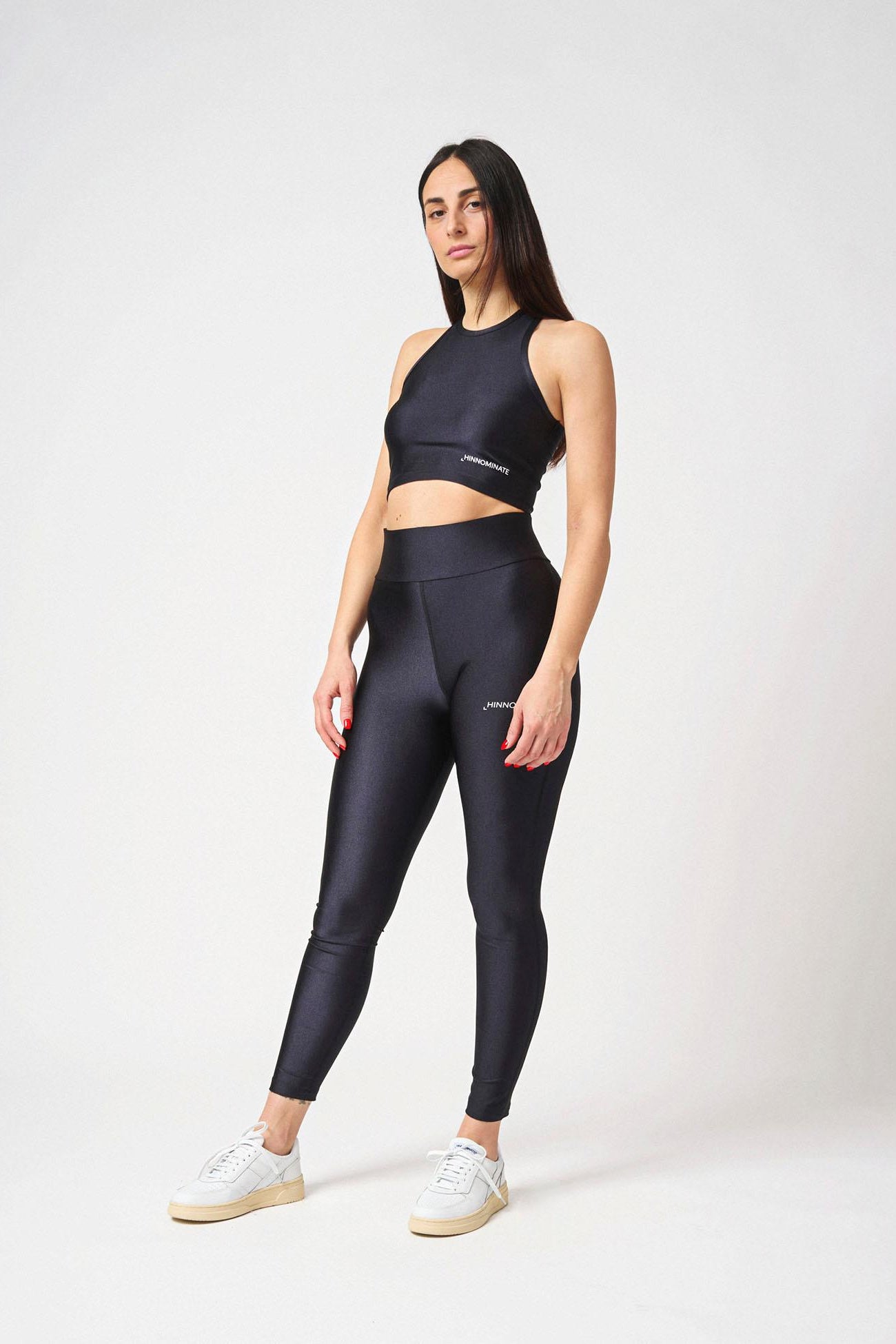 Leggings lucido vita alta