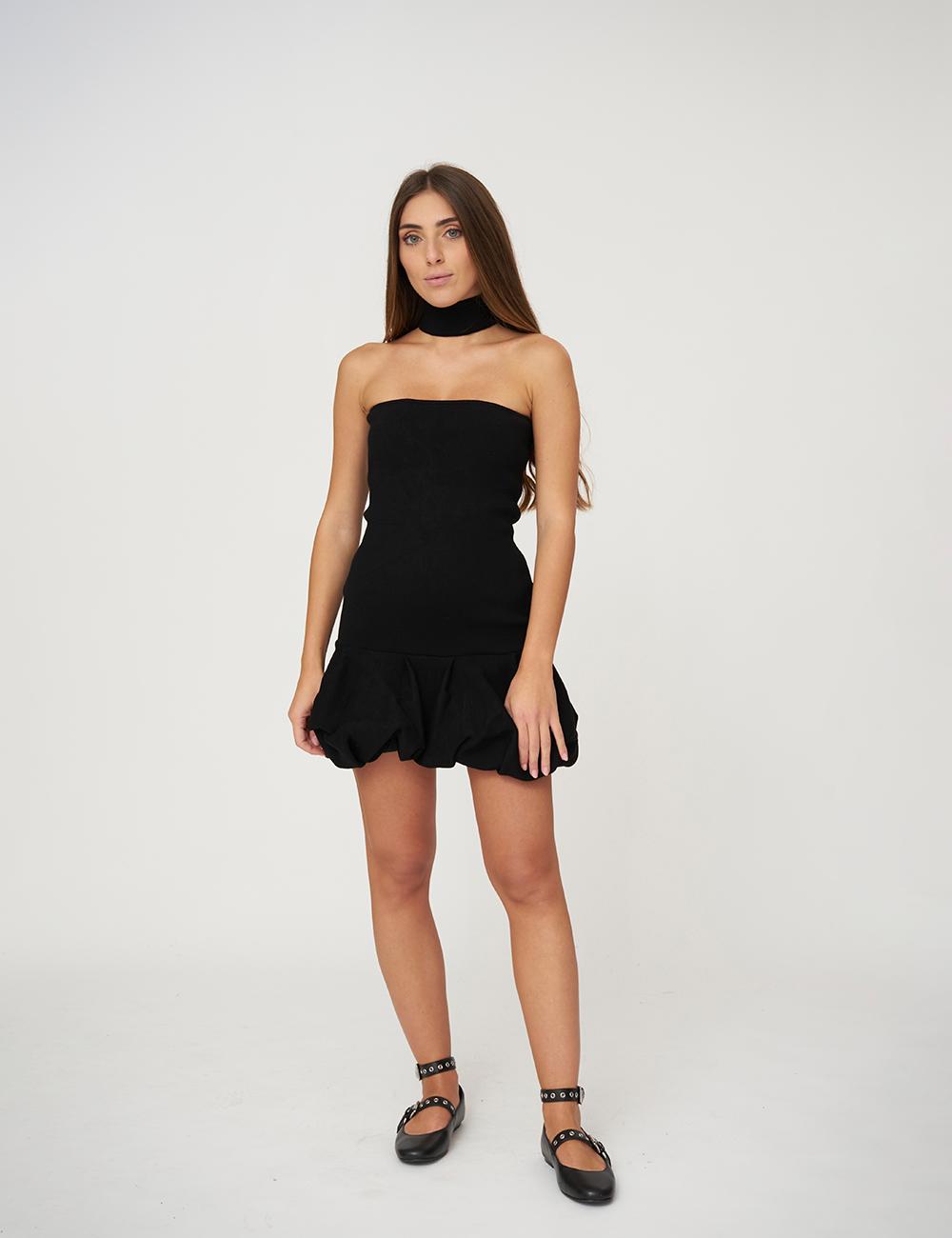 Mini abito corto a palloncino