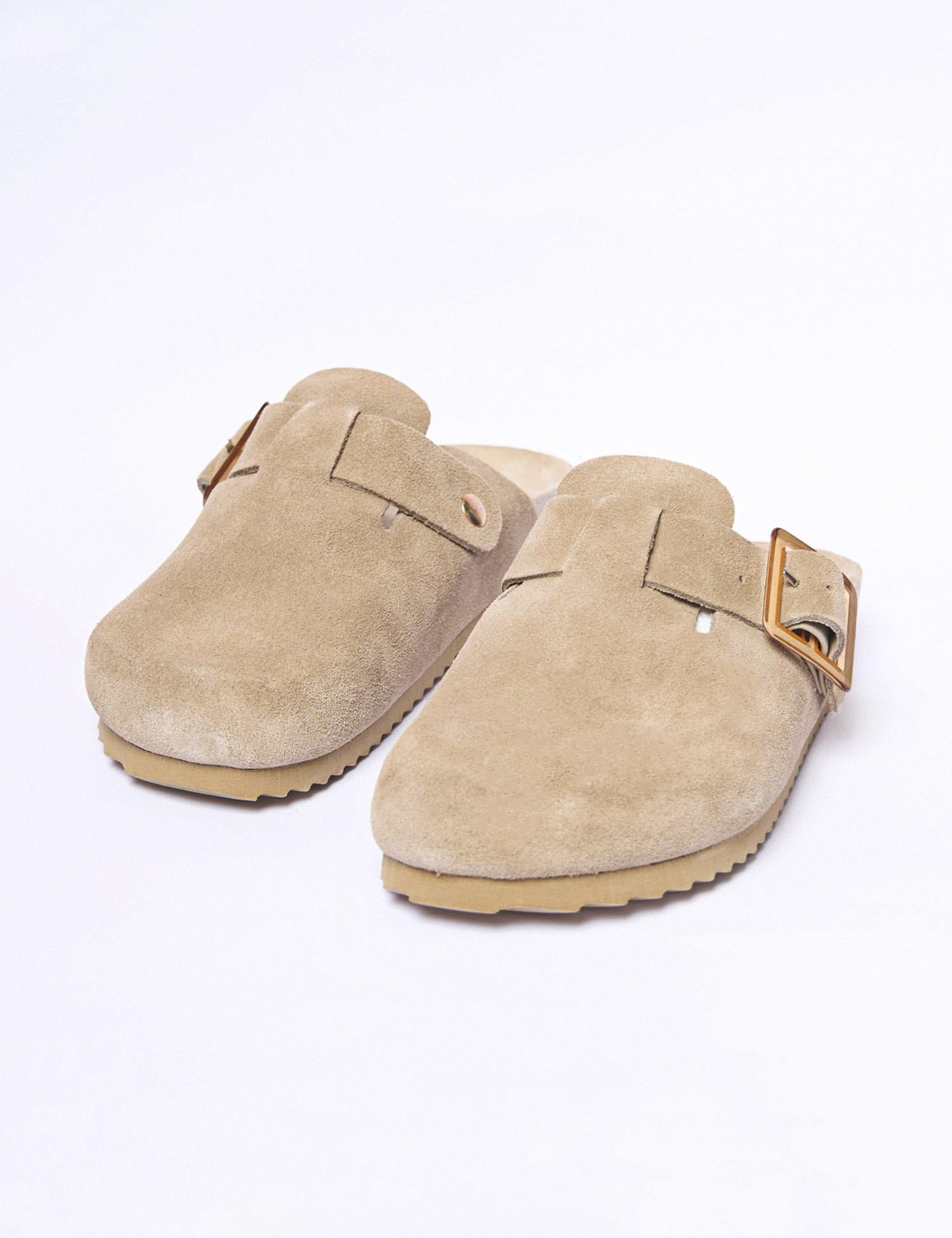 Sabot in suede