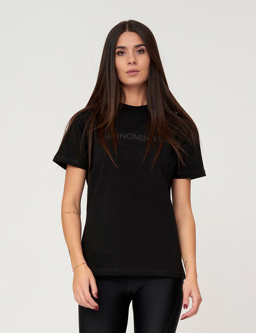 T-shirt con flock in tono
