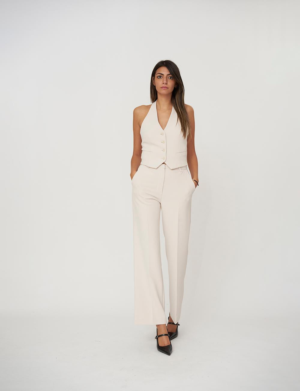 Gilet con bottoni