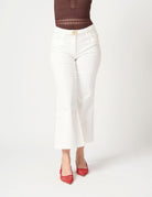Pantalone flared cropped