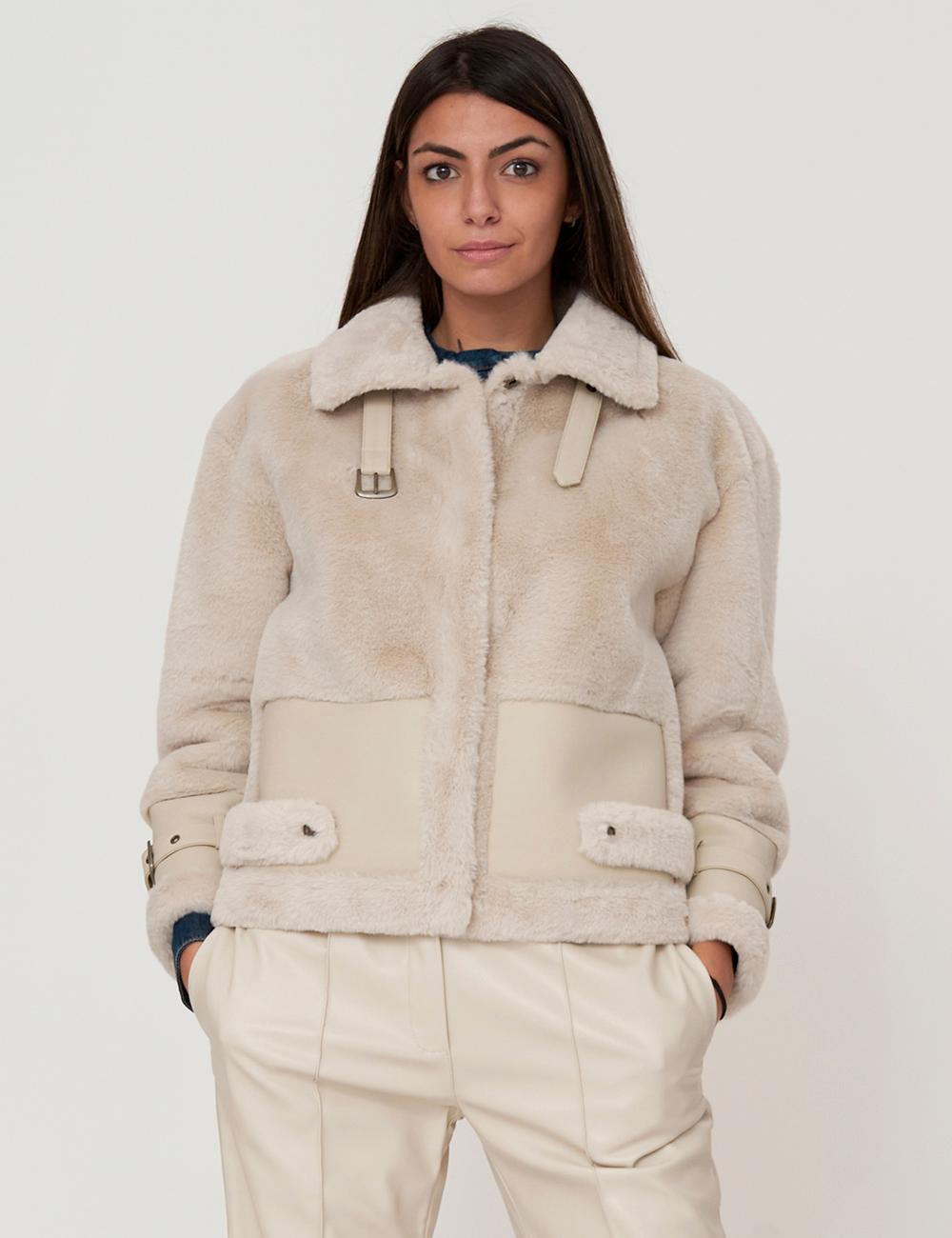 Giubbotto in ecopelliccia