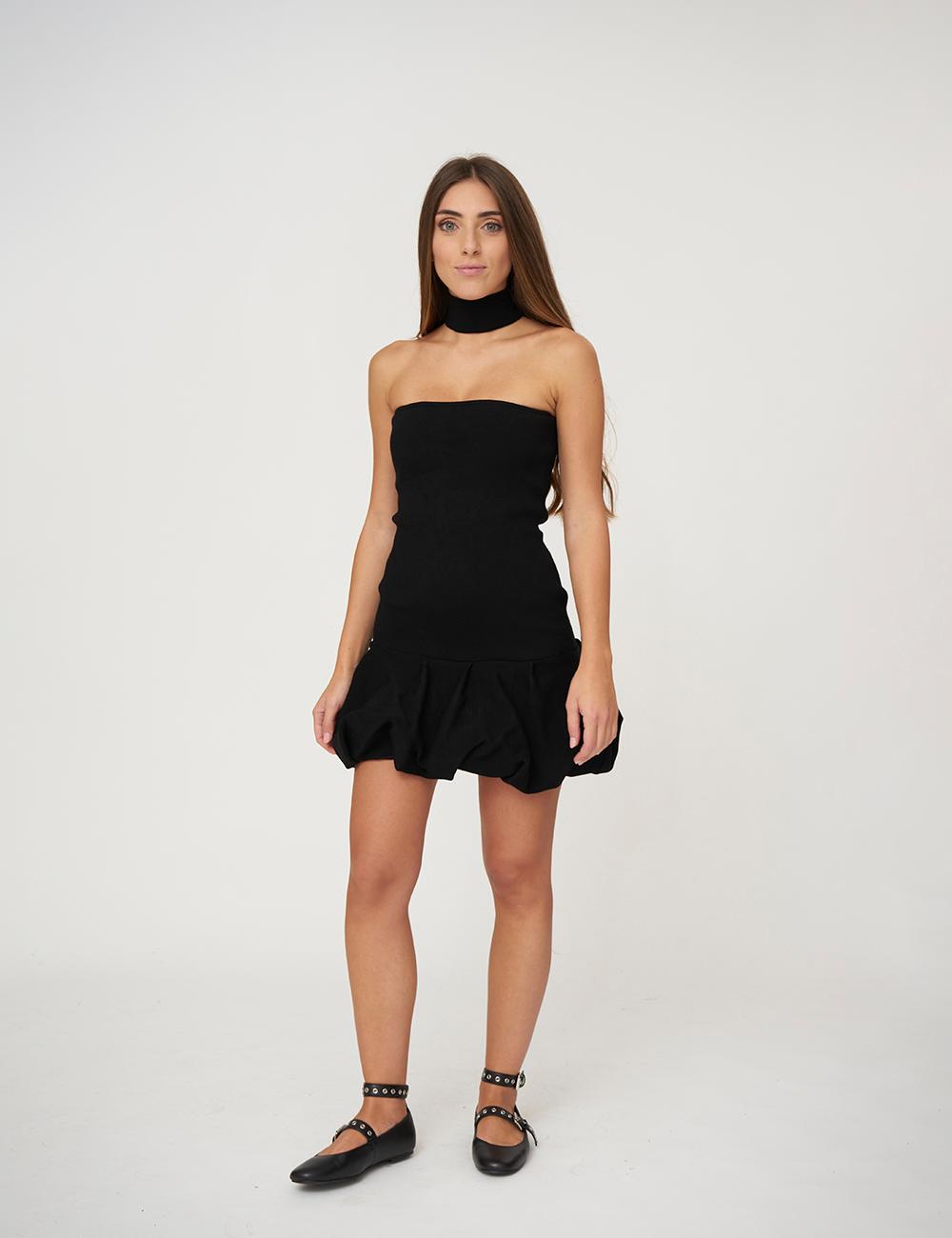 Mini abito corto a palloncino