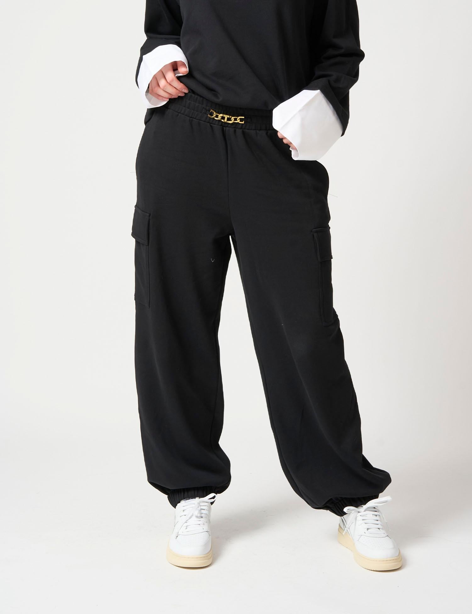 Pantalone jogging con catena