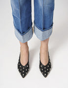 Slingback con borchie