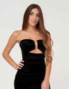 Mini abito in velluto