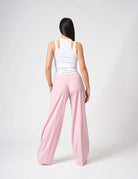 Pantalone dritto con cinto logato