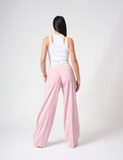 Pantalone dritto con cinto logato